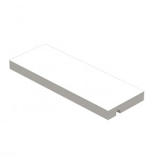 Ritmonio Brass Полочка L260 (для использования с прутком) из Solid Surface, цвет:  белый