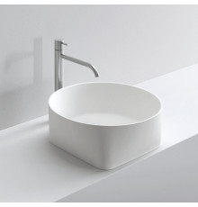 NOORTH milldue edition Раковина 44.6x16 см, без отв., накладная, цвет: белый