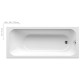 Ravak Chrome Ванна 160х70см, встраиваемая, цвет: белый