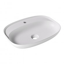 Alice Form Oval Раковина 60x45х12см., накладная, 1 отв., цвет: белый матовый