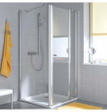 KERMI Atea Боковая стенка для дверей Atea 100х185см., серебро, стекло Siesta+Kermiclean