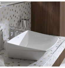 TOTO Jewelhex Раковина 60.7х48.3 см, без отв., цвет: белый