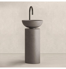 Noorth milldue edition SABA 45 Раковина напольная Ø45x90см, слив в пол, без отв., цвет: Antracite