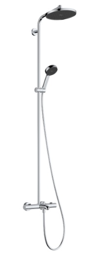 Душевая система Hansgrohe Activera S Showerpipe 240 1jet EcoSmart с термостатом для ванны Ecost — 28871000