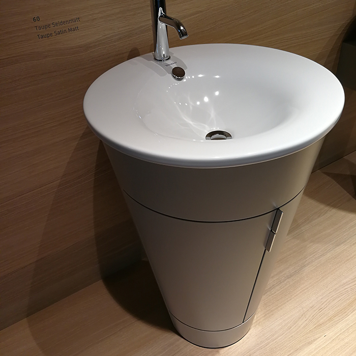 Duravit Starck 1 Тумба напольная 60x56xh82.5см, с раковиной, цвет: taupe satin matt