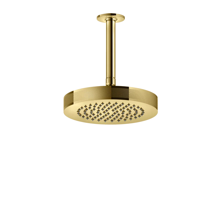 Верхний душ Gessi Inciso, 1/2", Ø20см, с защитой от налёта, потолочный, цвет: золото