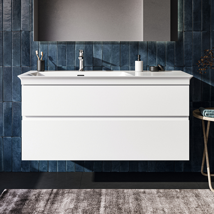 Ideal Standard Finesse Тумба с раковиной 120x50см, подвесная, SX, 2 ящика, 1 отв., цвет: белый матовый