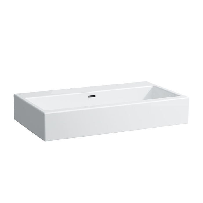 Раковина Laufen Living City 80х46х14 см, без отв., цвет: белый