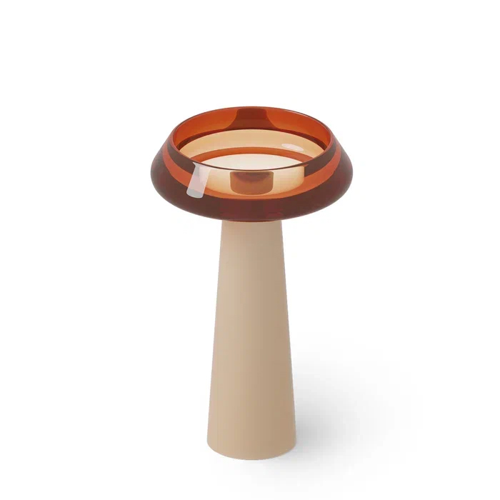 Dea Design Pedestal Basin Раковина 54.5x54.5х90см, напольная, без отв., Glasstech, прозрачная смола, цвет: Sunset R1