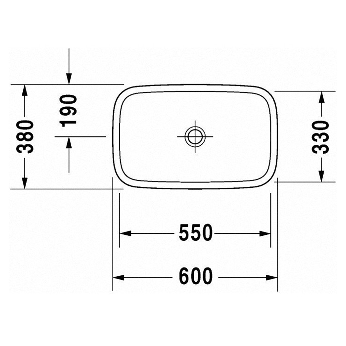 Duravit DuraStyle Раковина подвесная, 60х38см., без перелива, цвет: белый