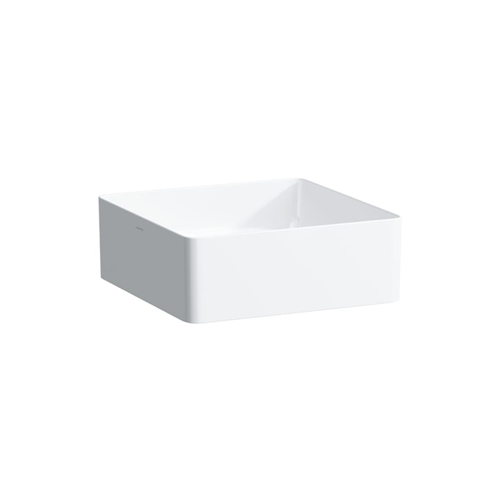 Laufen Living Square Раковина накладная 36x36x13см, без отв., без перелива, цвет: белый