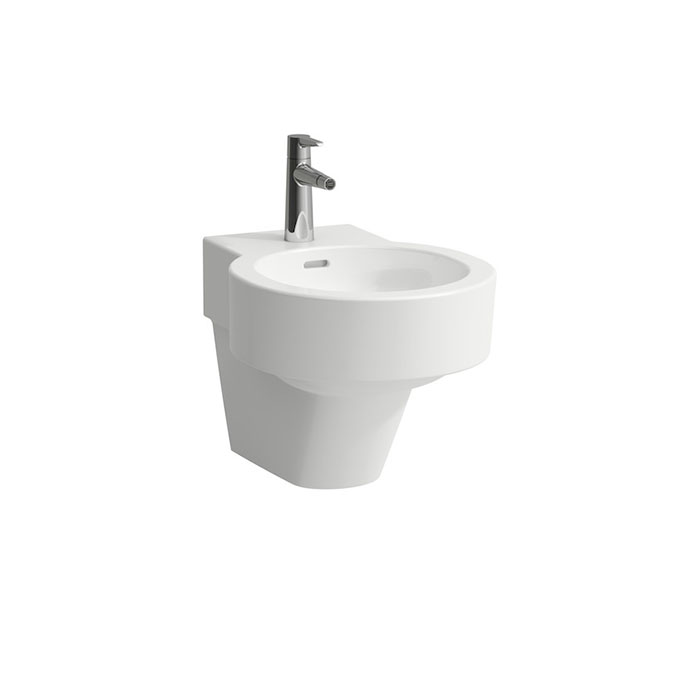 Laufen VAL Биде подвесное 53x39x43см, с 1 отв. под смеситель, без боковых отв, с покр. LCC, цвет: белый