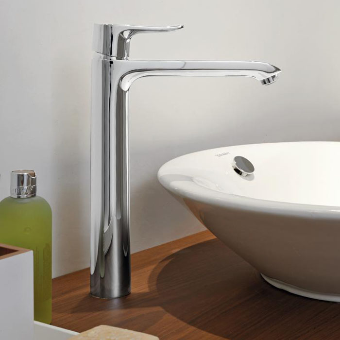 Смеситель для раковины в форме таза Hansgrohe Metris, однорычажный, 260, без сливного гарнитура, цвет: хром