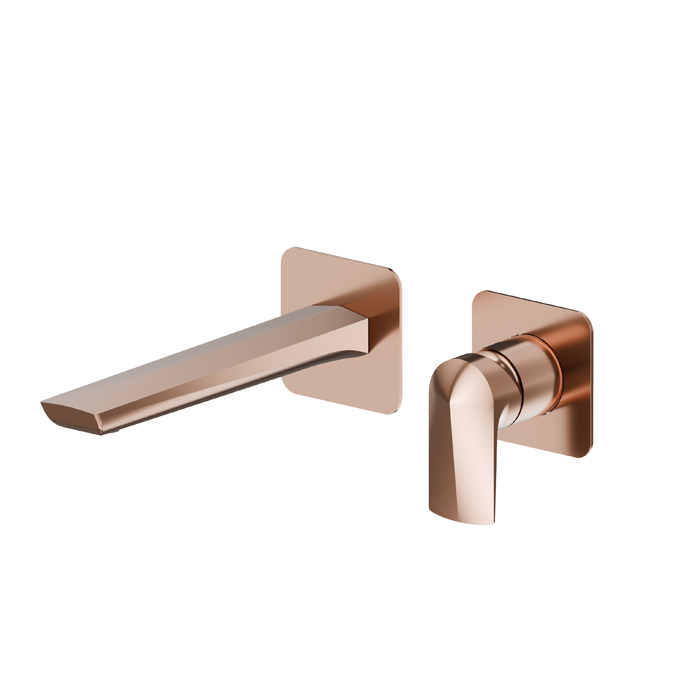 Смеситель для раковины Newform Delta Zero, встраиваемый, внешняя часть, цвет: PVD copper bronze