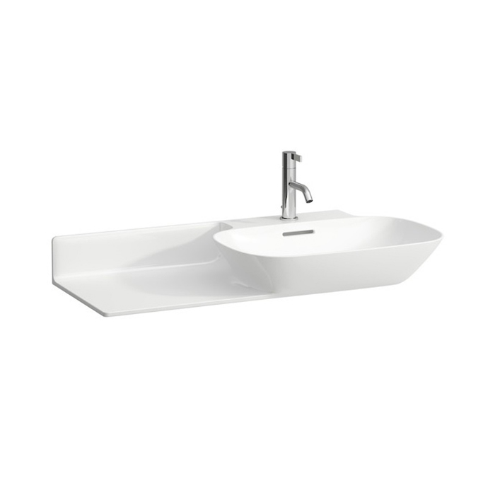 Laufen INO Раковина 90х45х12см, накладная, 1 отв., полка слева, цвет: белый матовый