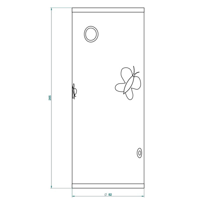 THG CAPUCINE VERT DECOR PLATINE Коробка для таблеток керамическая, квадратная 55х55 мм, настольная, декор платина/зеленый, цвет: белый
