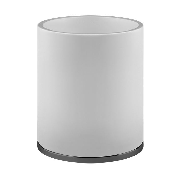 Корзина для мусора цвет Gessi Tondo: белая/Black XL