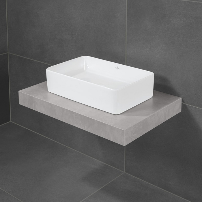 Villeroy&Boch Collaro Раковина накладная 56х36х14.5см, без отв., цвет: альпийский белый