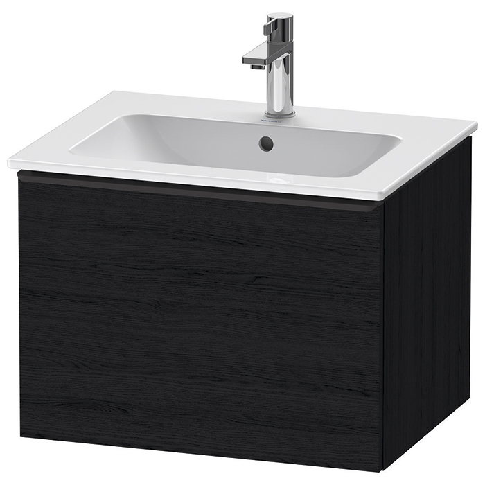 Тумбочка Duravit D-Neo подвесная 101х46.2x62.5см, раковина, 1 ящик цвет: Black Oak