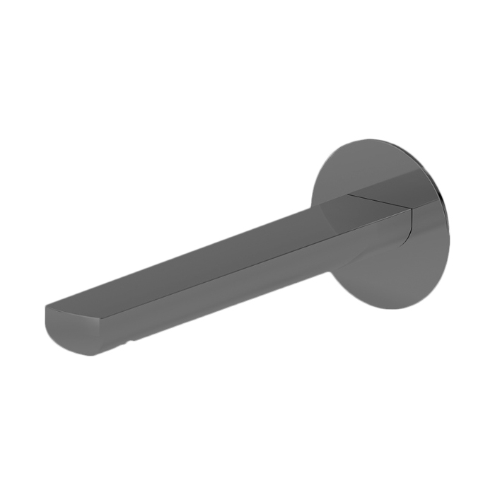 Newform Haka Излив для раковины 18.9см, настенный, с подключением на 1/2”, цвет: PVD brushed gun metal