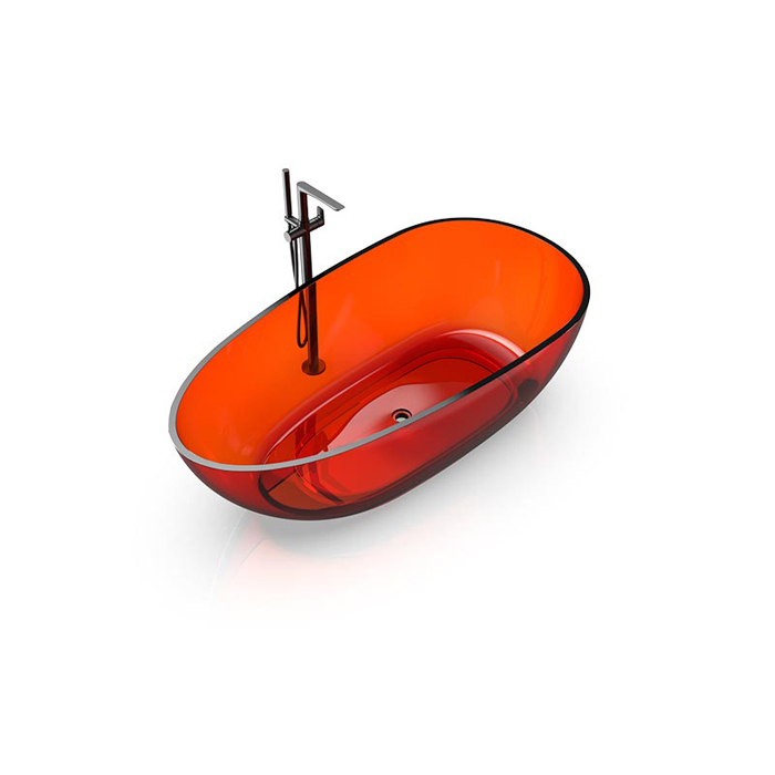 Knief EGG Shape Ванна отдельностоящая 170x85x54см, из полимерного материала, цвет: Jaspis # 070