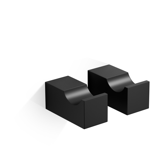 Набор Decor Walther Corner HAK1 крючков 2 шт., подвесной, цвет: черный матовый