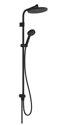 Душевая система Hansgrohe Activera S Showerpipe 240 1jet EcoSmart Reno Varia, матовый черный — 28074670