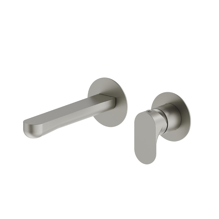 Смеситель для раковины Newform Linfa II, встраиваемый, внешняя часть, цвет: titanium satin