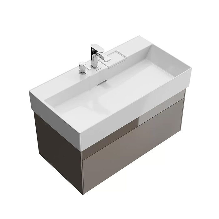 Kerama Marazzi Logica Тумба подвесная 86.8x46x40.3см., 2 ящика, цвет: песчаный