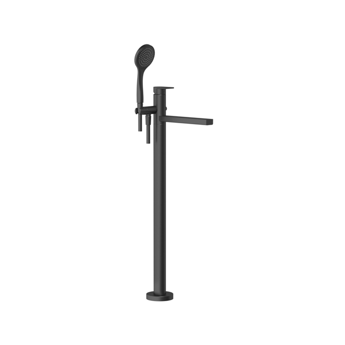 Смесителя для ванны Gessi Emporio Via manzoni, напольный, с душевой лейкой, цвет: Black XL
