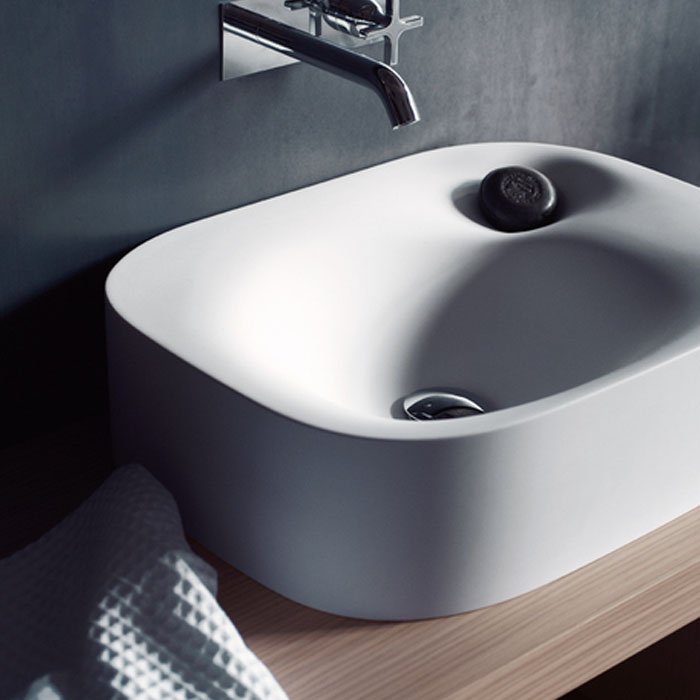 Раковина Agape Nivis 60х45х16 см, с 1 отв., цвет: белый