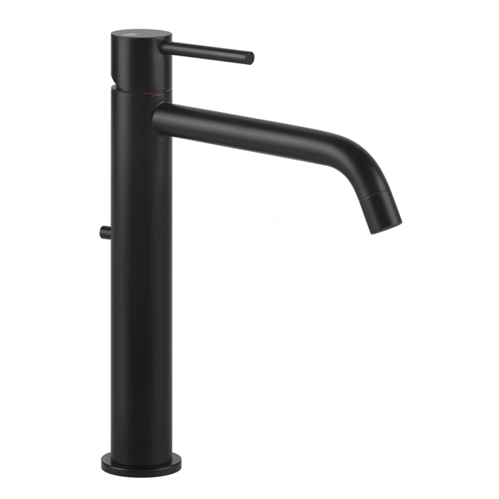Смеситель для раковины Gessi Emporio Via tortona, на 1 отв, высокий с длинным изливом, с донным клапаном, цвет: Black XL