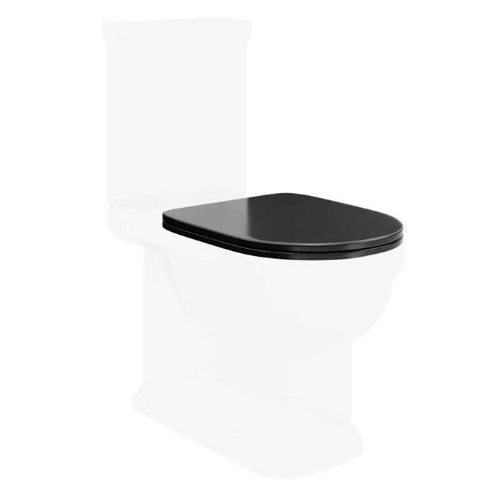Kerama Marazzi Pompei Сиденье для напольного унитаза, цвет: черное глянцевое