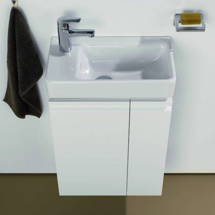 Laufen Pro База с раковиной, 47х27,5х60,5 см., подвесная  sx, полки справа, 1 дверка, цвет: белый глянцевый