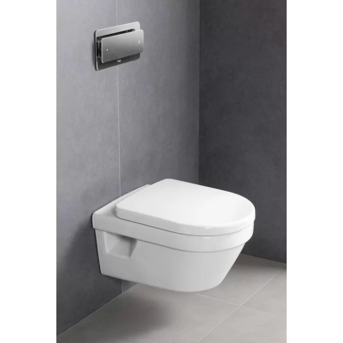 Villeroy&Boch Architectura Унитаз 37х53х33см, подвесной, безободковый, в комплекте сиденье c микролифтом, цвет: альпийский белый