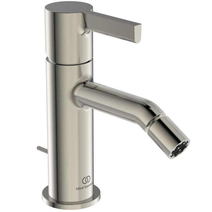 Смеситель для биде Ideal Standard Joy, на 1 отв., с донным клапаном, цвет: PVD Silver Storm (Серебряный Шторм)