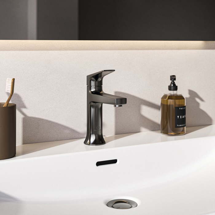 Ideal Standard La Dolce Vita Смеситель для раковины, на 1 отв., с донным клапаном, цвет: PVD Magnetic Grey