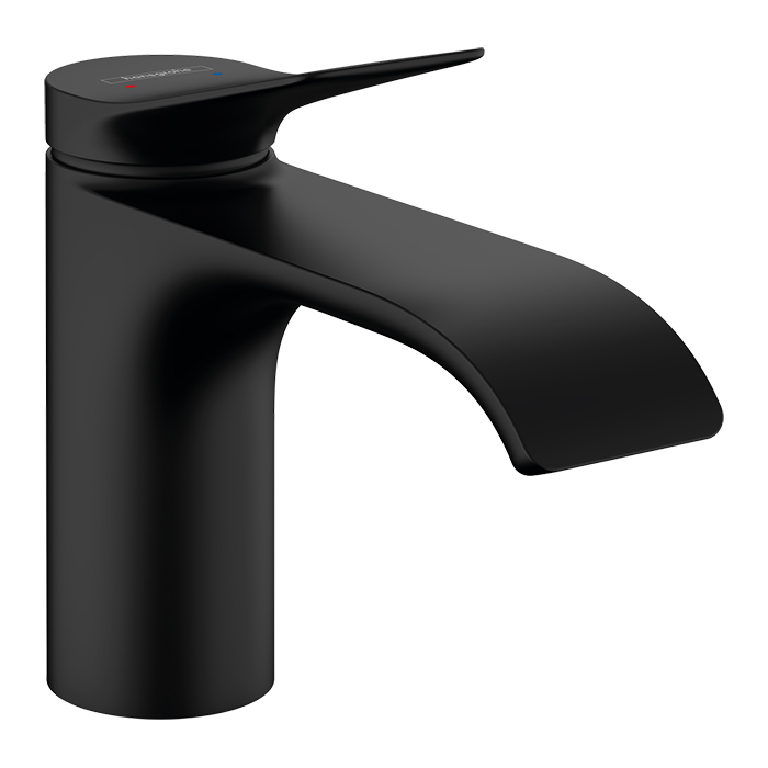 Смеситель для раковины Hansgrohe Vivenis, на 1 отв., с донным клапаном, цвет: черный матовый