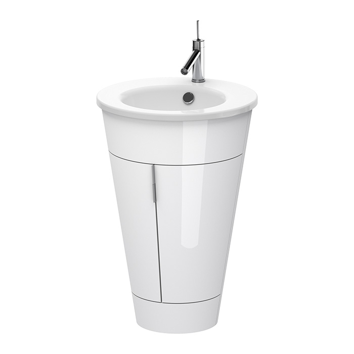Тумба напольная Duravit Starck 1 60x56xh82.5см, с раковиной, цвет: белый глянц
