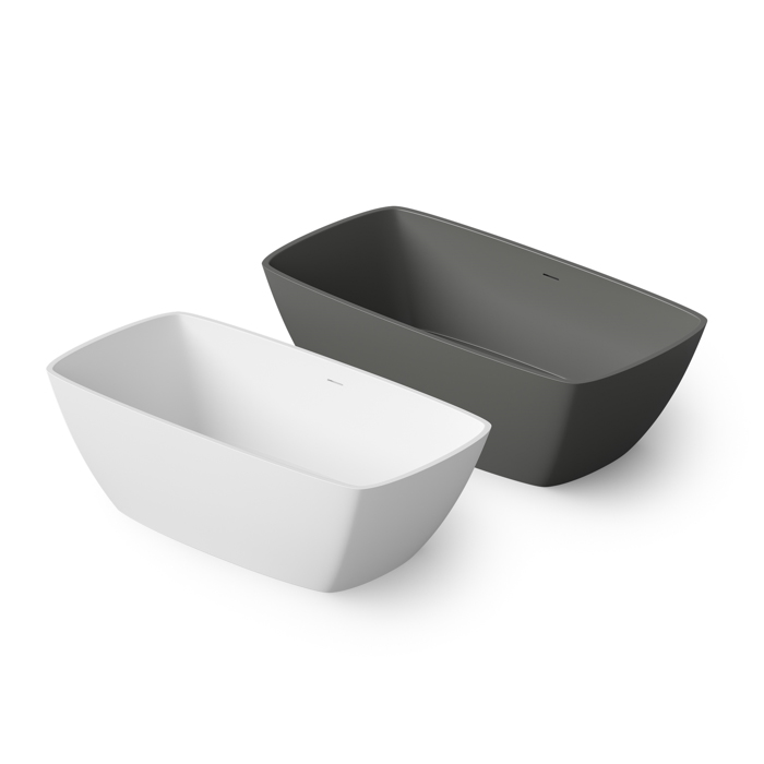Dea Design Modern Ванна 170х85х54см, отдельностоящая, Solid Surface, цвет: White №18
