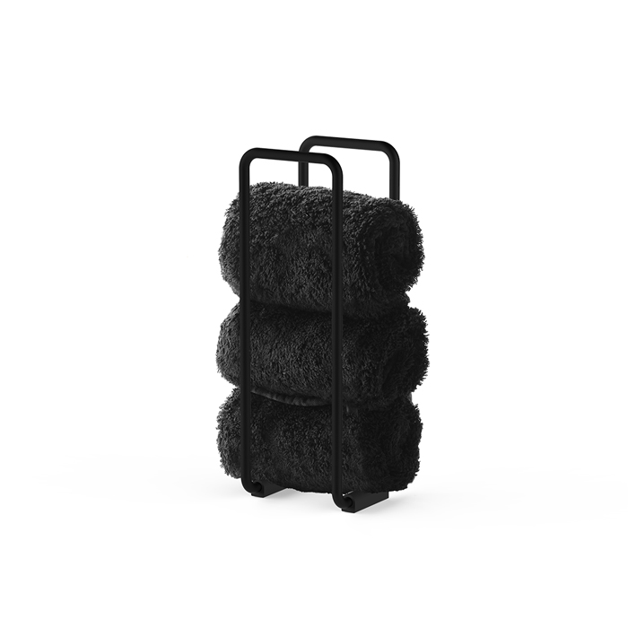 Decor Walther DW 223 Полотенцедержатель 27см, напольный, цвет: черный матовый