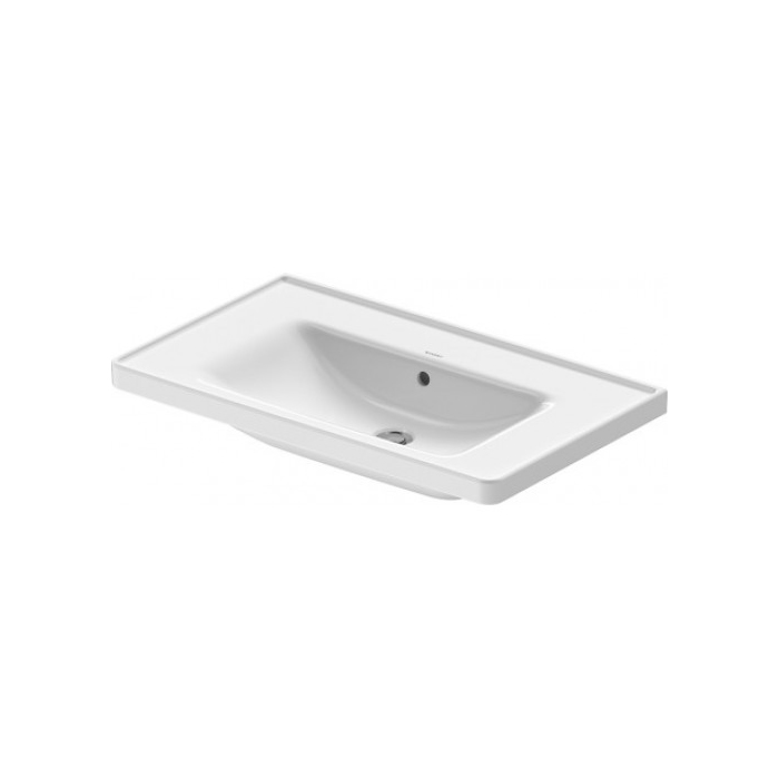 Duravit D-Neo Раковина 80х48см, без отв., накладная, с переливом, цвет: белый
