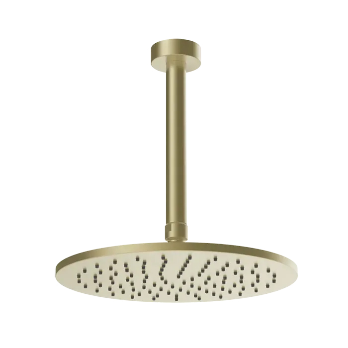 Душевая головка потолочная Gessi Ingranaggio, поворотная с шарниром, цвет: Brushed Brass PVD