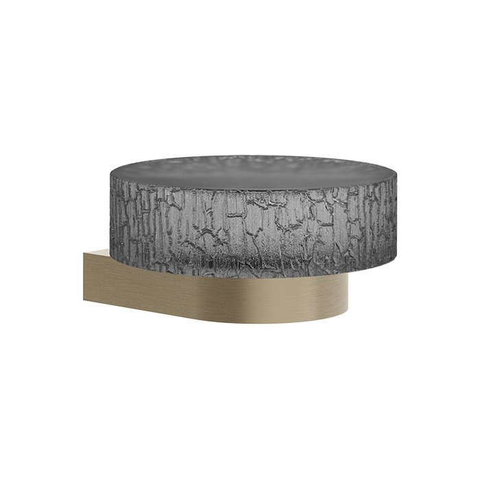 Мыльница подвесная Gessi Incastri, цвет: Finox Brushed Nickel /Light Smoke