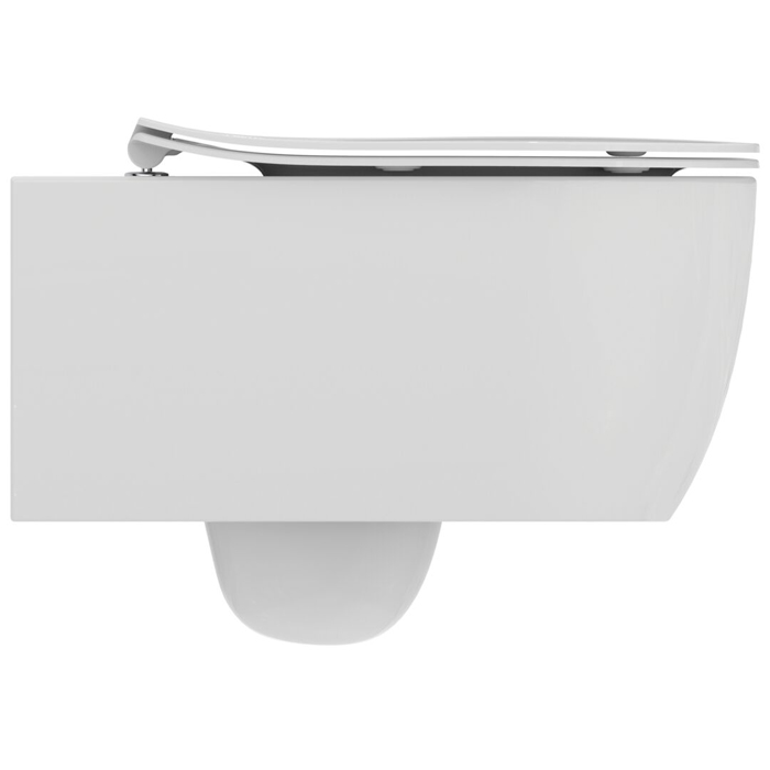 Ideal Standard Blend Унитаз подвесной 54х35.5см, с сиденьем, технологией смыва AquaBlade®, цвет: белый