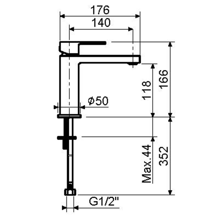 Plumberia Selection TAG Смеситель для раковины, на 1 отв., цвет: хром
