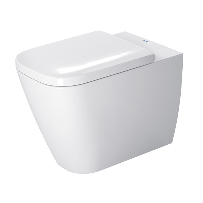 Duravit Happy D.2 Унитаз напольный 57х36.5см, пристенный вариант, для независимого подключения воды, включая крепление, HygieneGlaze, цвет: белый