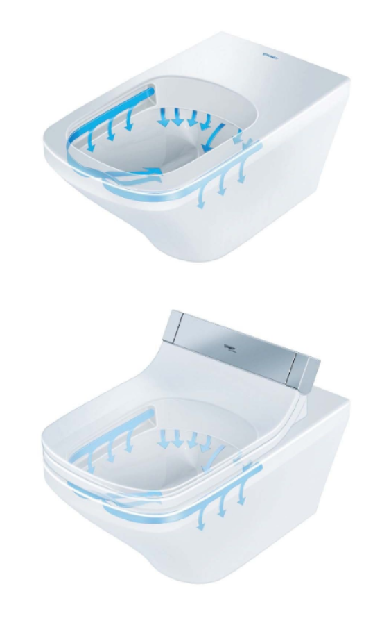 Унитаз Duravit DuraStyle подвесной 370 × 620 мм, сочетается только с сидениями Sensowash, цвет: белый