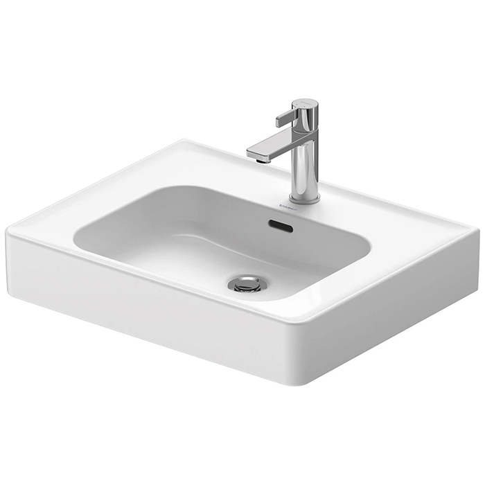 Duravit Soleil by Starck Раковина 60х48х14.5см, подвесная/накладная, 1 отв., с переливом, WonderGliss, цвет: белый