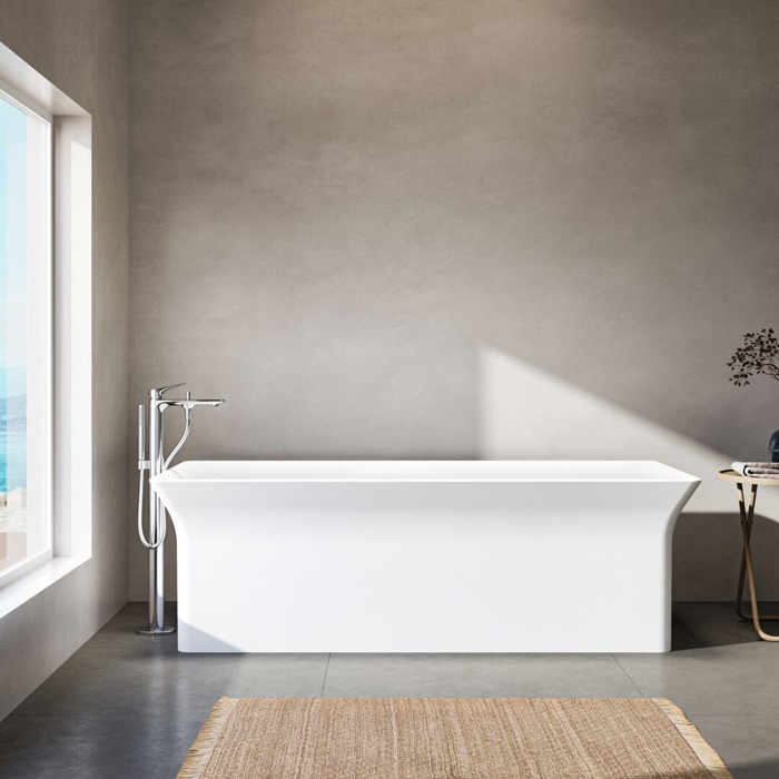 Ideal Standard La Dolce Vita Смеситель для ванны, напольный, ручной душ Stick, шланг для душа Idealflex 125см, для монтажа с A6133NU, цвет: хром
